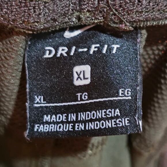 Nike Dry Fit Performance Shorts Moisture Wicking Drawstring Mens Size XL Green - Picture 7 of 8